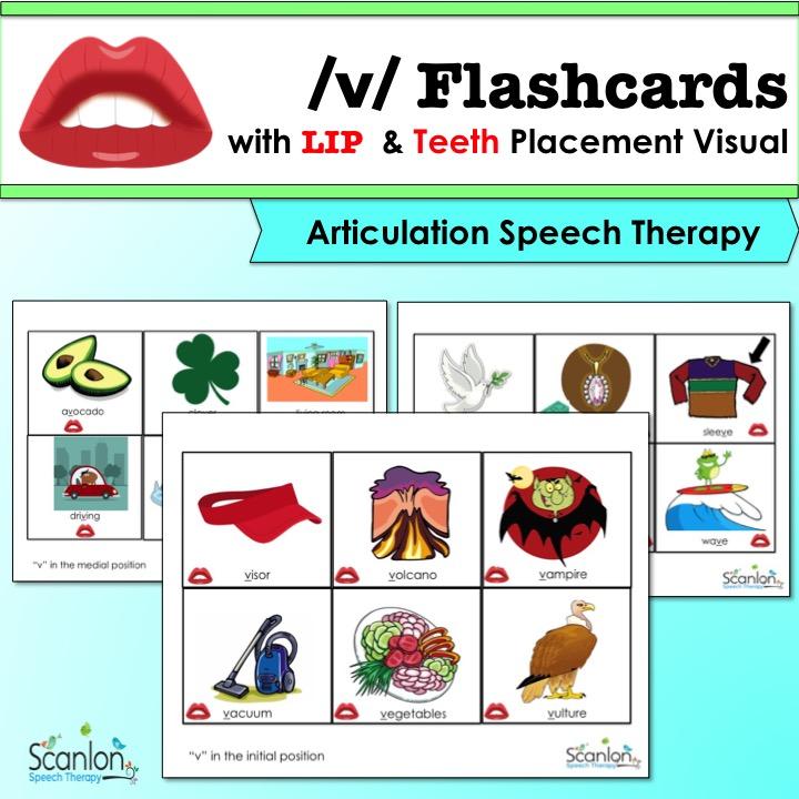 "v" sound flashcards