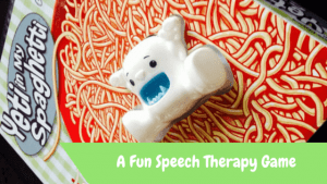Speech Therapy Game Yeti in My Spaghetti