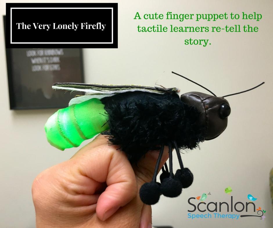A cute finger puppet to help with story re-telling. 