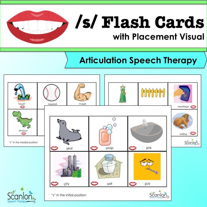 S Articulation Flash Cards Scanlon Speech Therapy S Articulation Flash Cards Scanlon Speech Therapy