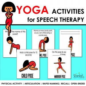 Yoga Flashcards for Speech Therapy