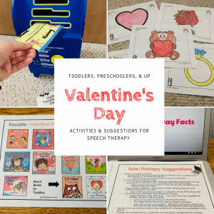 speech therapy, activities, valentine's day