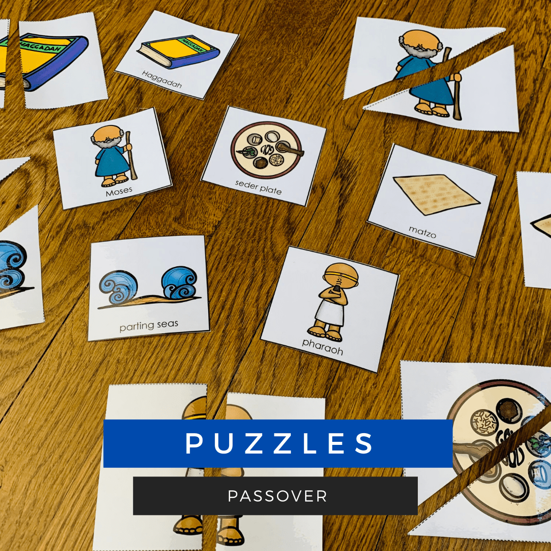 Passover Vocabulary Building Activities for speech therapy sessions.