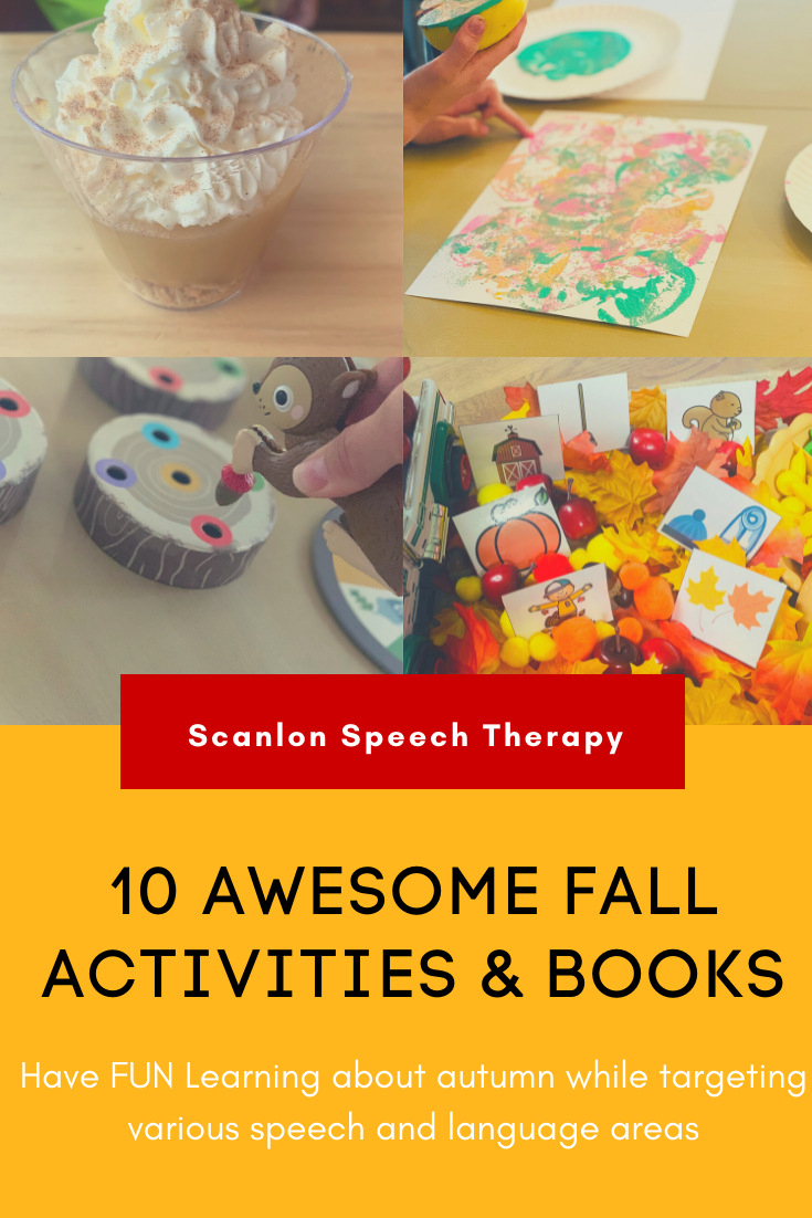 Fall activities, speech therapy