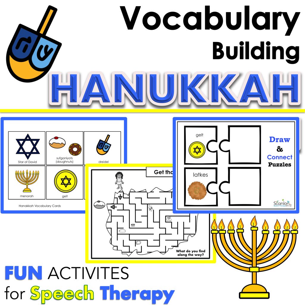 Hanukkah Vocabulary Building 