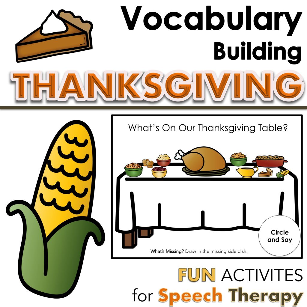 thanksgiving preschool speech activities