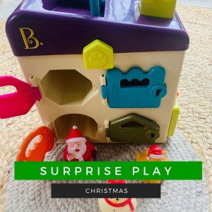 Who or What's Behind the Door, Surprise Christmas Play for Speech Therapy