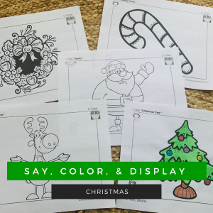 Christmas Worksheets for Speech Therapy 